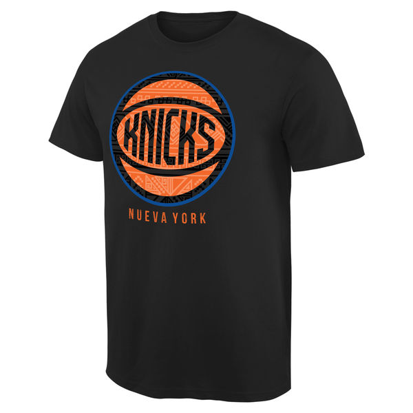 NBA Men New York Knicks Noches Enebea TShirt Black